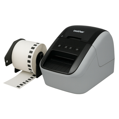 Brother QL-800 + 10 rollos de etiquetas